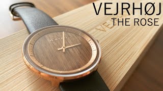 北欧の木の腕時計がオシャレすぎる…!! Fashionable wooden watch 【VEJRHØJ (ヴェアホイ) THE ROSE】