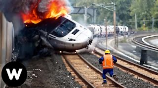 Tragic Moments Of Train Crash Caught On Camera Footage Is Still Unexplained
