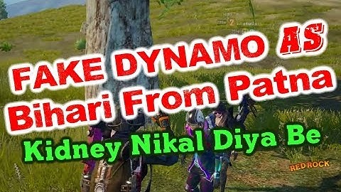 Dynamo With Bihari Random Funny Teammates | Fake Dynamo With Hydra Guru | FAKE DYNAMO FUNNY BIHARI