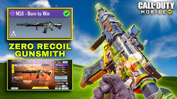 💥 ZERO Recoil M16 Gunsmith! ⚙️ Long Range BEAST in BR | CoD Mobile