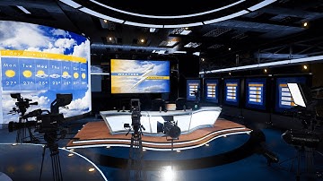 Weather TV Studio 2. | Virtual TV Studio | Unity Engine