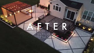 EPIC BACKYARD MAKEOVER  Full Build Time Lapse!