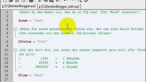 [AutoIt] ICQFensterBlogger