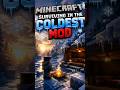 Surviving in the coldest mod🥶 PART 3 MINECRAFT #minecraft #shorts #viral #minecraft100days #trending