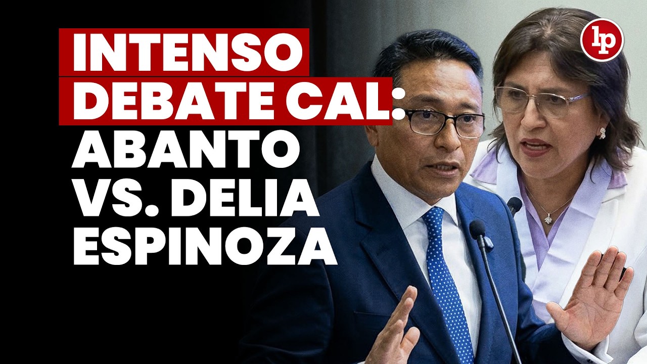 ELECCIONES CAL: Delia Espinoza y Humberto Abanto debaten