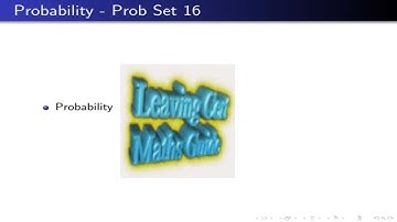 Probability and Statistics Strand Leaving Cert Maths Guide: Problem Set 16