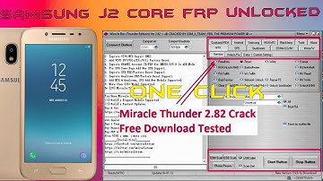 Samsung J250F 2018 Frp Unlock Miracle 2.82. One Click Adb Enabel J2 Core |2020| Mtc