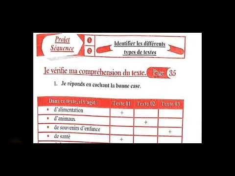 حل الصفحة 35 اللغة الفرنسية السنة 1 أولى متوسط