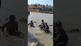 Chinab river is far better then swimming pool #chinab #chilledwater # akhnoor  #jammukashmir