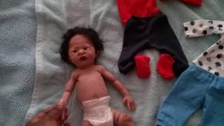 Silicone baby Eli after bath video #2