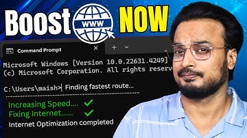 How To Speed Up Internet Using⚡CMD (Command Prompt Fix)