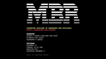 MASTER BOOT RECORD - HARDWAREZ - STREAMING SESSIONS OUT NOW