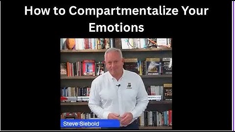 How to Compartmentalize Your Emotions