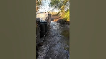 💦 WATER CROSSING INTO SILENT GROVE CAMPGROUND | GIBB RIVER ROAD #shorts