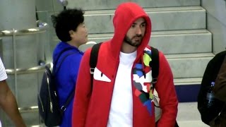 EXCLUSIVE: Karim Benzema arriving at Charles de Gaulle airport in Paris