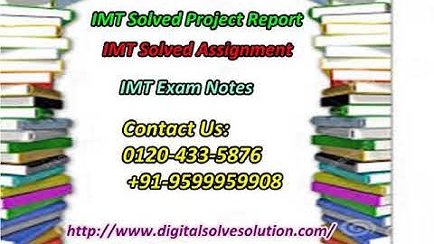 Why to attain ISBM solved project report 0120-433-5876?