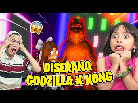 RUMAH LEIKA DI SERANG GODZILLA X KONG 😱😨 GHOST AT THE DOORS ROBLOX GAME [ROBLOX INDONESIA]