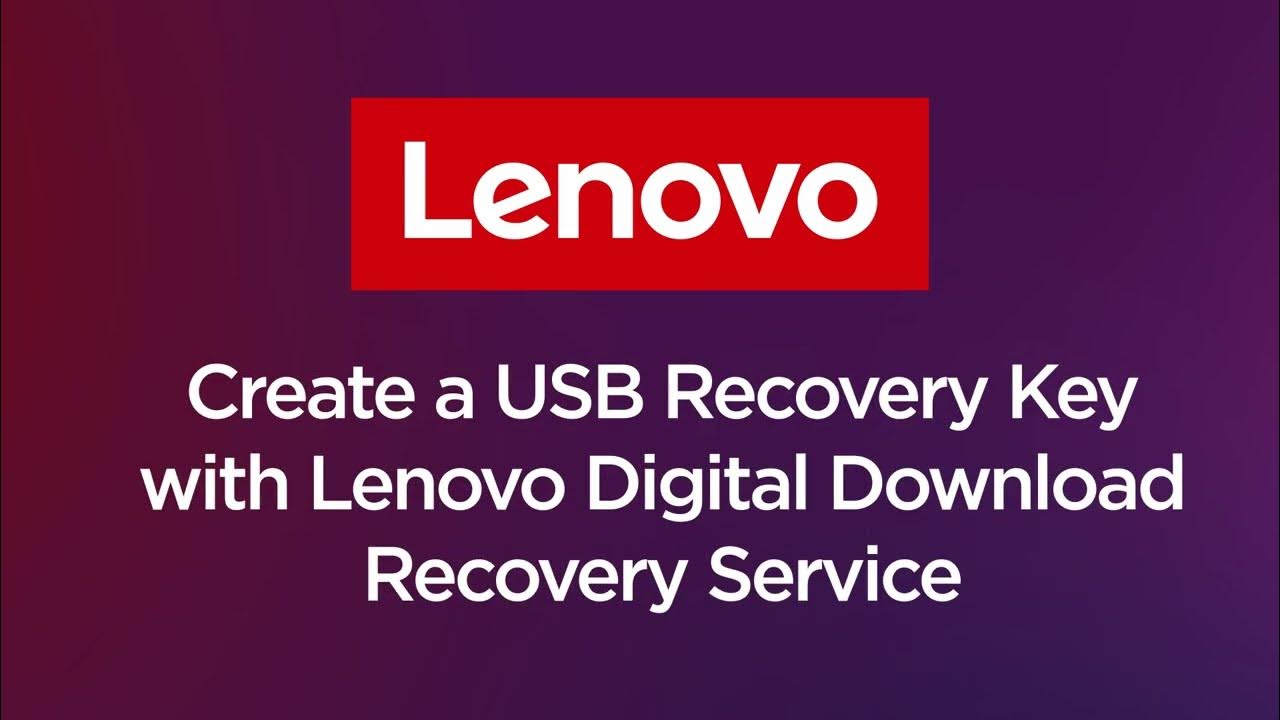 How To Creating a Recovery USB Key with Digital Download Recovery