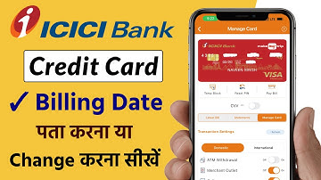 icici Credit Card Billing Cycle Kaise Check Kare | How to Change Billing Date of icici Credit Card