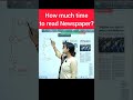 How much time should we devote to reading the newspaper?" by dr tanu jain #upsc #ias @Tathastuics