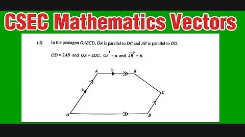 Csec Mathematics:Vectors #maths #csecmaths #cxcmaths #vectors #education #mathstricks