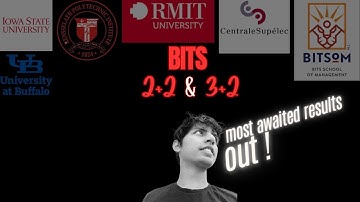 BITS 3+2 , 2+2 Results Declared | BITSAT 2025