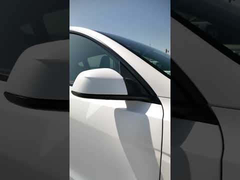 Satin White Tesla Model Y Juniper With Custom Wheels By T Sportline TMaxx Satin Clear PPF 