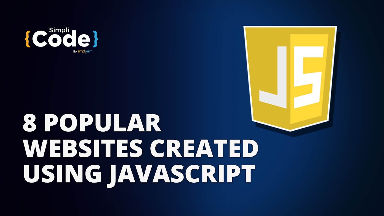 ⁣8 Popular Websites Created Using JavaScript | Websites You Should Know | #Shorts | SimpliCode