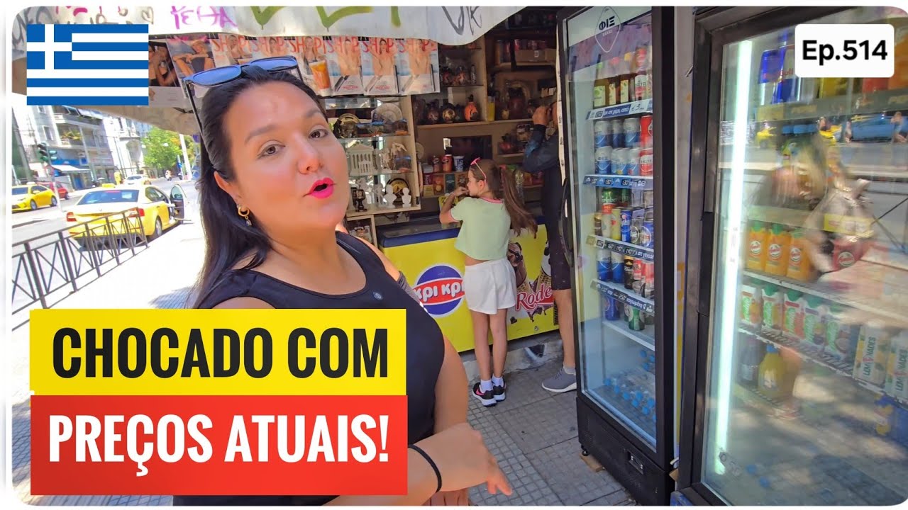 OS PREÇOS DAS COISAS EM ATENAS é UM BAITA CHOQUE!