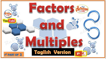 FACTORS AND MULTIPLES  (PART 1)  (ReDalope TV)