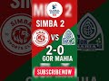 Simba Sc Yainyuka Gor Mahia 2 0 Simba