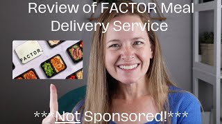 Review of Factor Meal Delivery Service By a Bariatric Surgery Patient  Gastric Bypass/RNY