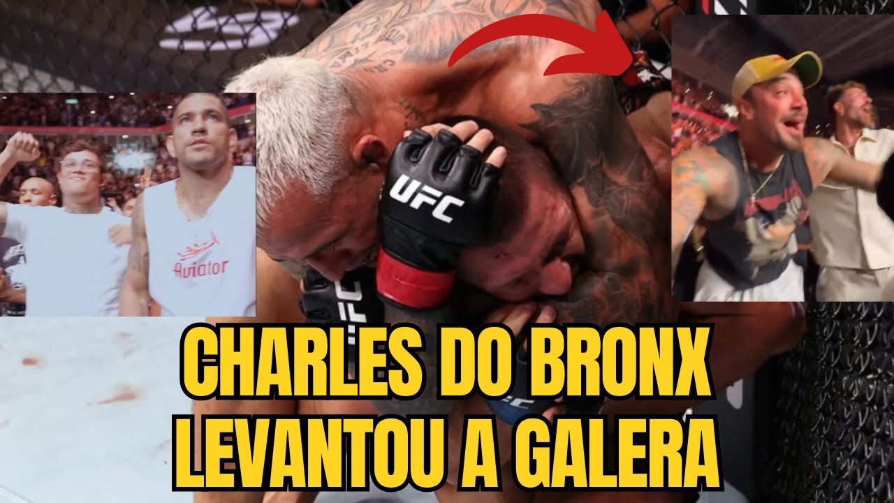 REAÇÕES DOS LUTADORES COM A FINALIZAÇÃO DE CHARLES do BRONX  NO UFC RIO