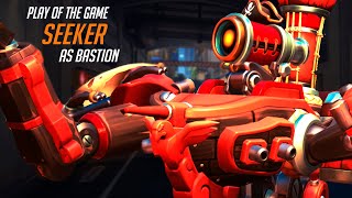 WHAT TOP 500 BASTION LOOKS LIKE IN OW 2 - SEEKER! POTG! [ OVERWATCH 2 TOP 500 SEASON 6 ]
