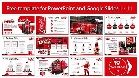 Free Coke Template for PowerPoint, Google Slides and Canva