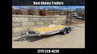 7x20' QSA Aluminum Car Hauler Trailer 7000# GVW 8320ALEH10K