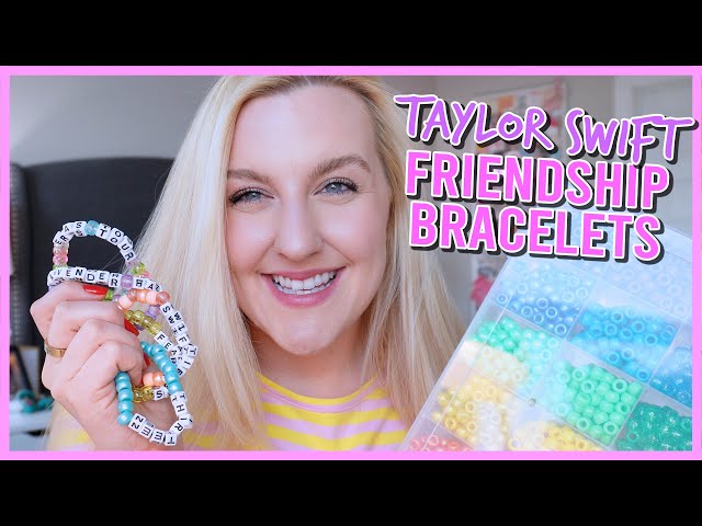 10 DIY Bracelets inspired by TAYLOR SWIFT eras! 🎤 🪩 ✨ 