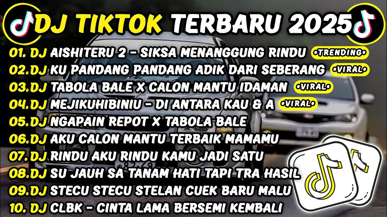 DJ TIKTOK TERBARU 2025🎵DJ AISHITERU 2 - SIKSA MENANGGUNG RINDU🎵DJ CINTA DARI SEBERANG FULL ALBUM