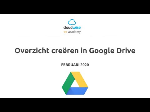 Drive - Overzicht creëren - Tip