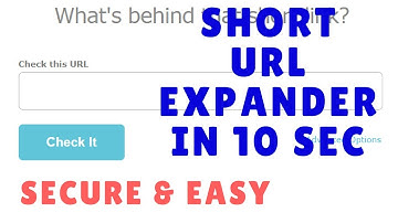 Short URL Expander | How to unshorten URL in 10 SEC | tutorial | cut urls | bitly | service | make