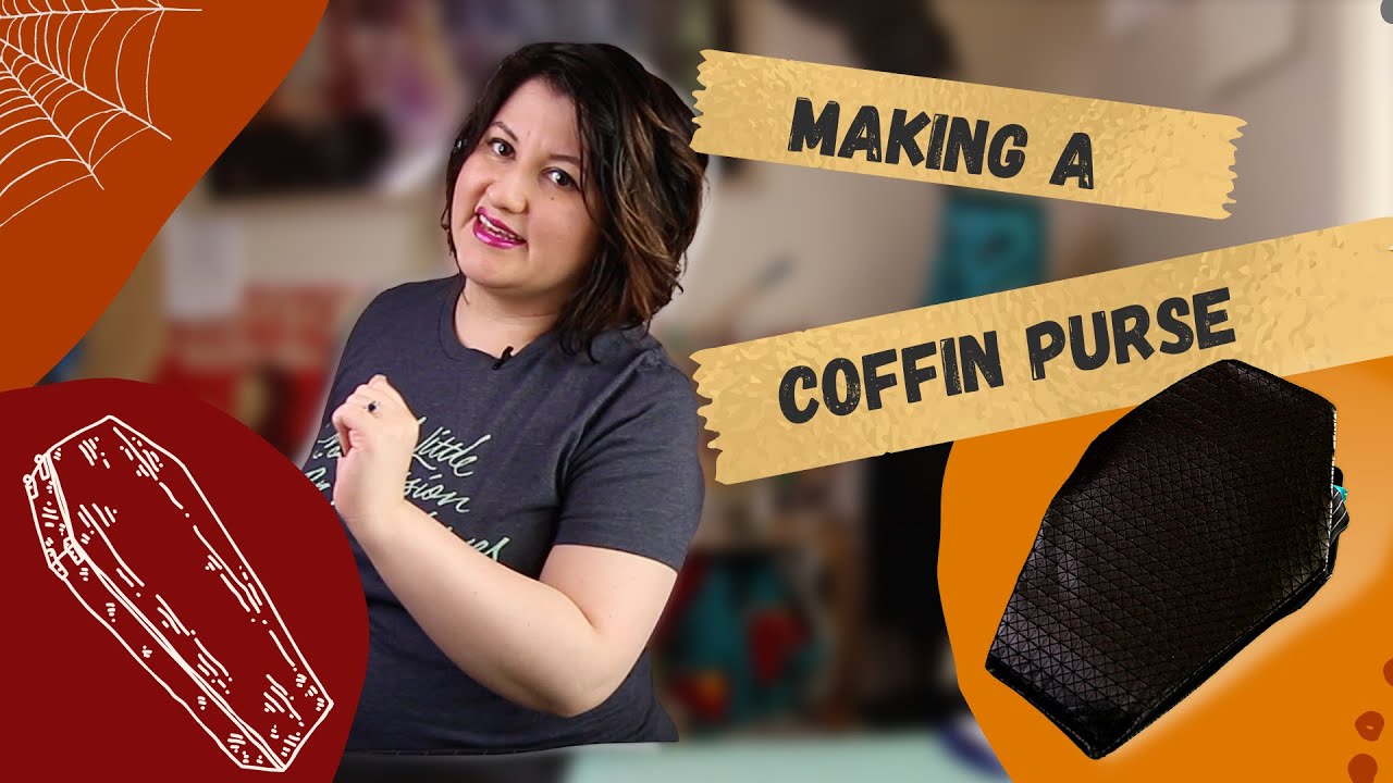 Making a Coffin Purse  Halloween 2021 DIY 