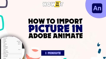 How to import picture in adobe animate 2024 | Skill Wave