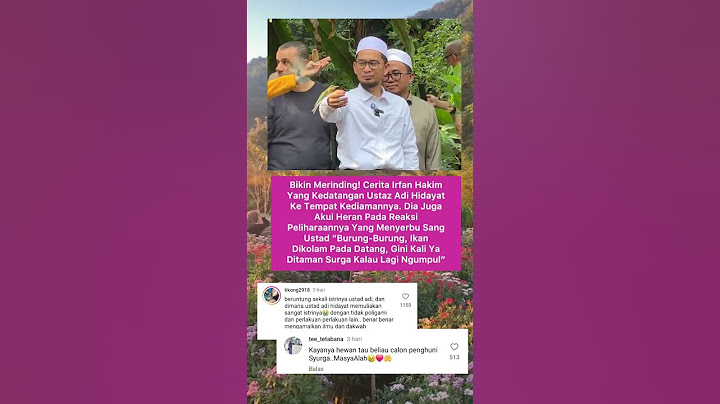 Peliharaan Irfan hakim yg menyambut kedatangan Ustadz Adi Hidayat