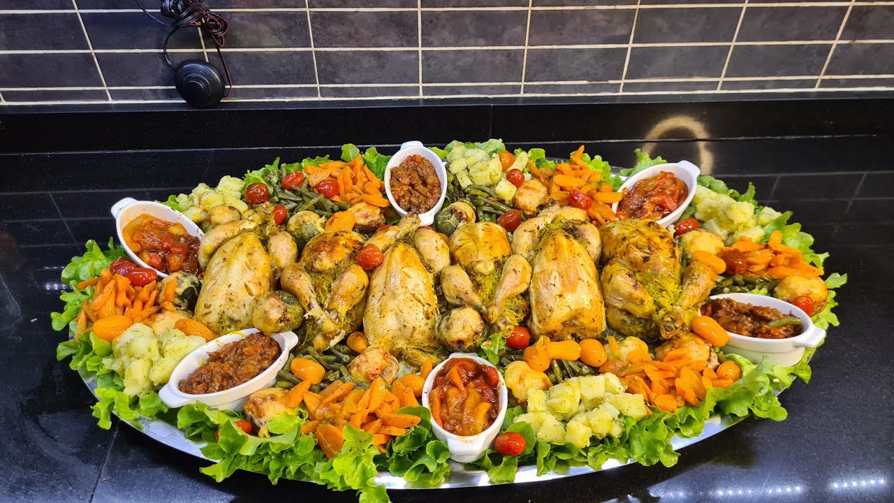 دجاج معمر في الفرن للمناسبات بنين أفتي مرافقات شومبينيو معمر الكرعة معمرة بطريقة جديدة💯