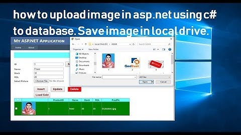 Asp.Net - Save Image in Specific Folder and Save Path to SQL Database in ASP.Net using c#