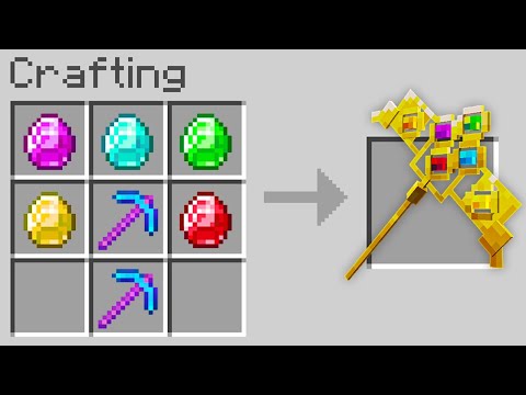 Minecraft, But You Can Craft An Infinity Pickaxe...