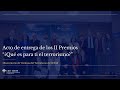 Acto de entrega de los II Premios "¿Qué es para ti el terrorismo?"