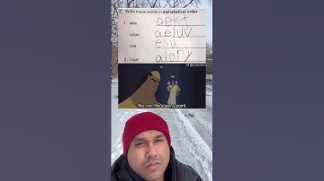 Write these words in alphabetical order