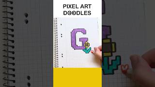 LETTER G: Pixel Art Mini Doodles Ideas #pixelart #drawing #art #doodles #love #new #satisfying