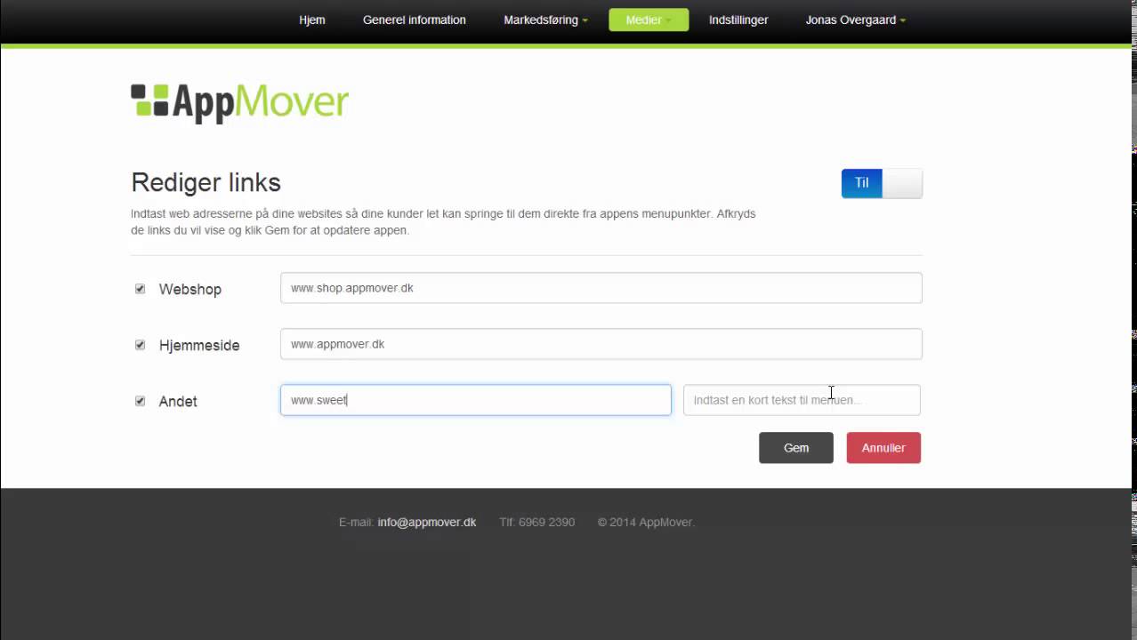 AppMover - Brug links til at sende dine kunder ind på din webshop eller ...